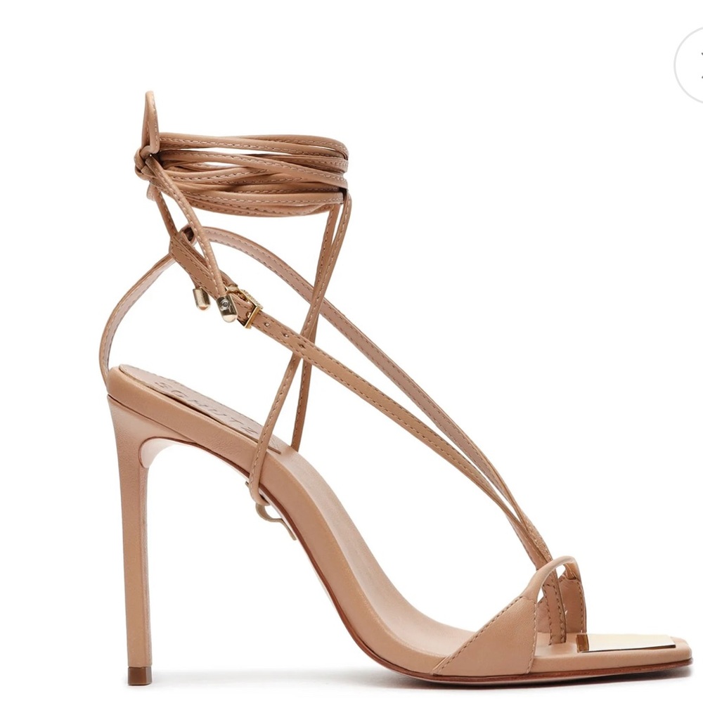 Schutz Viki Sandal Size 6.5 Nude Leather